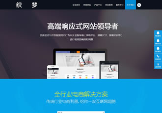 互聯網網絡建設計類企業織夢dedecms模板(帶手機